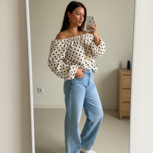 Off-Shoulder Top Blouse
