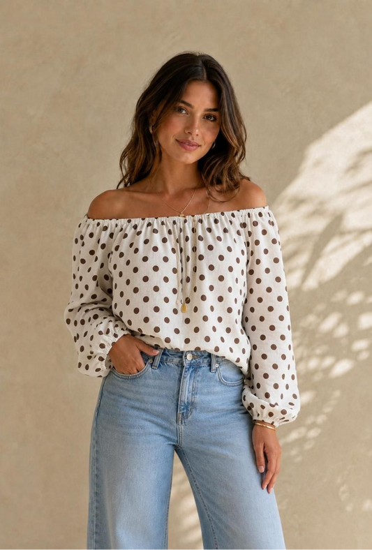 Off-Shoulder Top Blouse